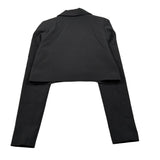 Gaelle Giacca tinta unita Modelo Crop Nero per Bambina 2745J0535 NERO GAELLE 