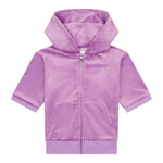 Juicy Couture Completo Felpa-Pantalone Tinta Unita con Brillantini per Bambina JBX6494 VIOLA JUICY COUTURE 