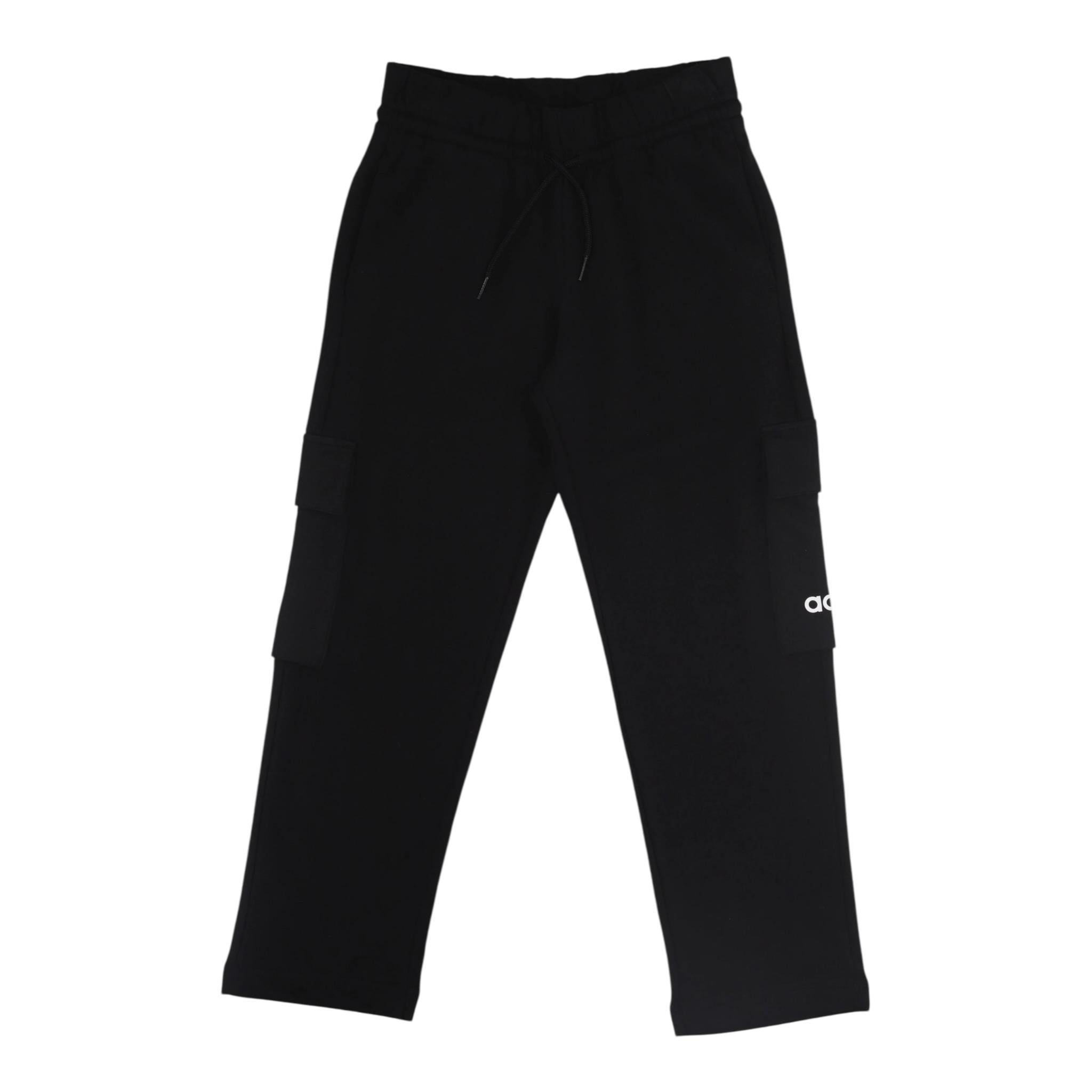 Adidas Pantalone Tuta Tinta Unita con Logo per Bambino JC9738 NERO Adidas 