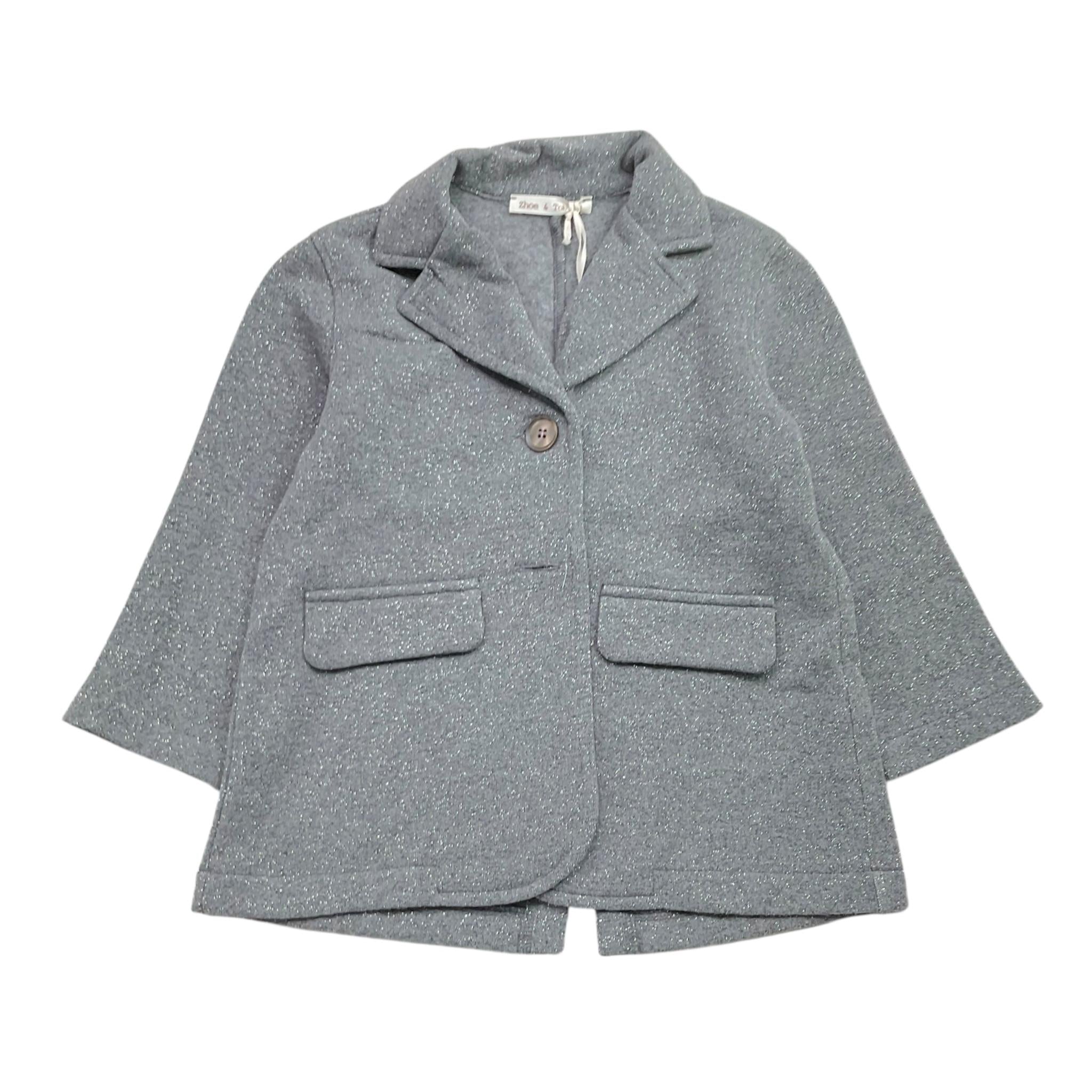 ZHOE & TOBIAH giacca tinta unita con bottoni Grigio per Bambina LLE1 GRIGIO ZHOE & TOBIAH 