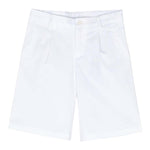 Dolce & Gabbana Bermuda Tinta Unita con Girovita Regolabile per Bambino L43Q25X BIANCO DOLCE & GABBANA 