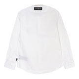 John Richmond Camicia Tinta Unita con Logo per Bambino RBP25028CA BIANCO JOHN RICHMOND 