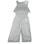 Please Tuta Intera Tinta Unita Giromanica per Bambina TC06290G73 ARGENTO PLEASE 