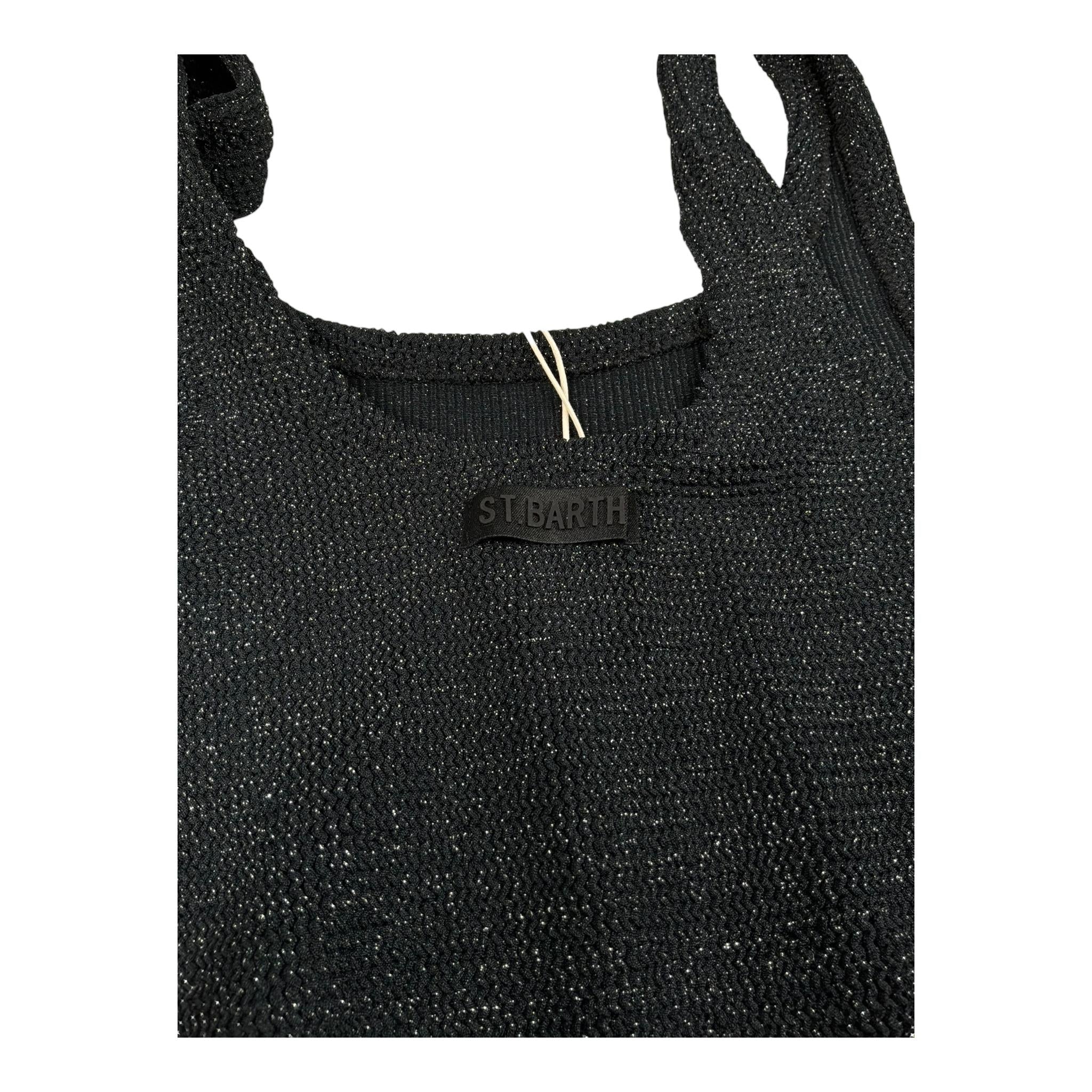 Saint Barth Abito Giromanica Tinta Unita  per Bambina TAINA NERO SAINT BARTH 