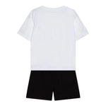 Moschino Completo 2 Pezzi T-Shirt-Bermuda  per Bambino HUG00RX BIANCO/NERO MOSCHINO 