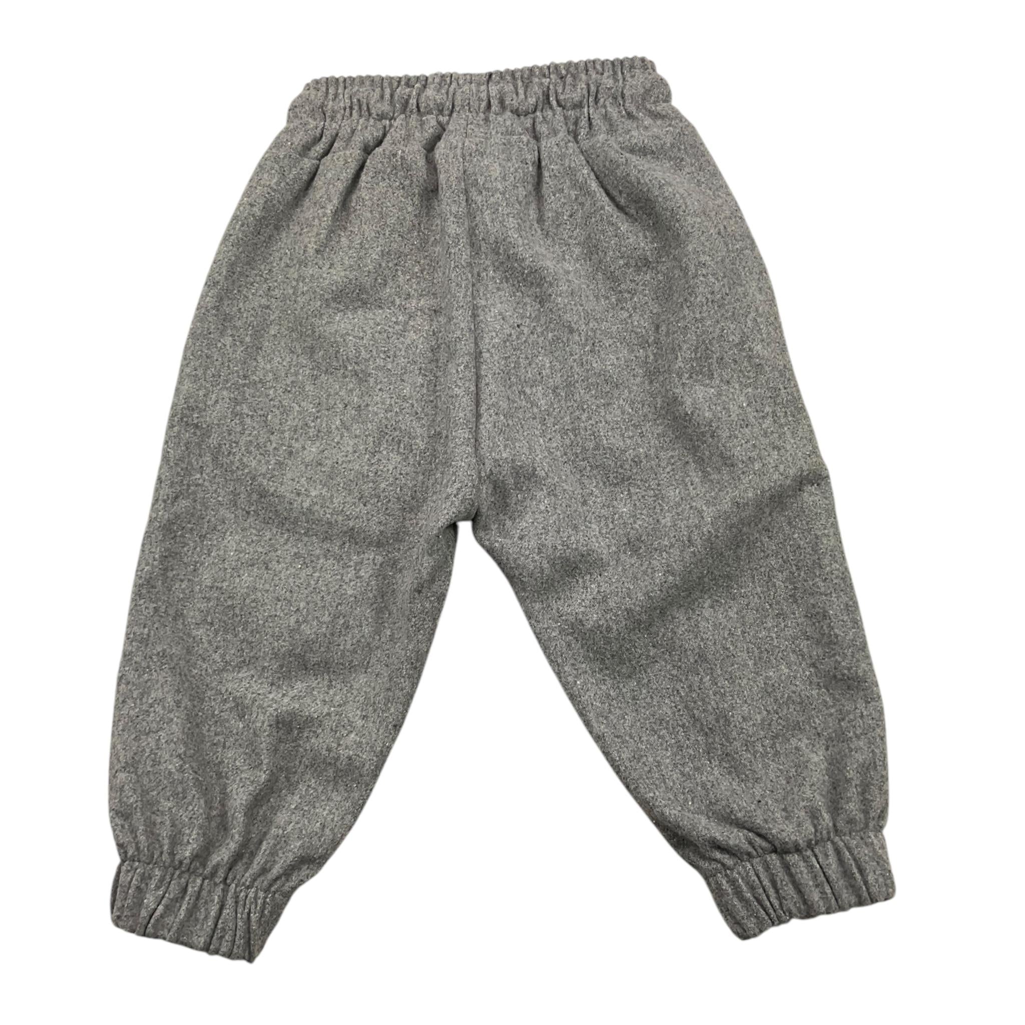 NEVER TOO pantalone tinta unita con elastico in vita Grigio per Neonato NT1828N GRIGIO NEVER TOO 