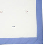 Fay Coperta Bicolore con Stampa per Neonato FV0510 BIANCO/AZZURRO FAY 
