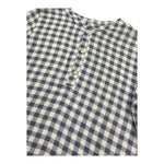 Petit Indi Camicia Tinta Unita con Fantasia A Quadri per Bambino SS25BK7133 BLU PETIT INDI 