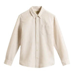 Woolrich Camicia Tinta Unita con Fantasia A Righe per Bambino CFWKSI0068 BEIGE WOOLRICH 