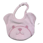 NANAN bavetta tinta unita forma orso Rosa per Neonata I24045R ROSA NANAN 