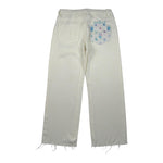Gaelle Pantalone tinta unita con Stampa Logo Panna per Bambina 2745P00463 PANNA GAELLE 