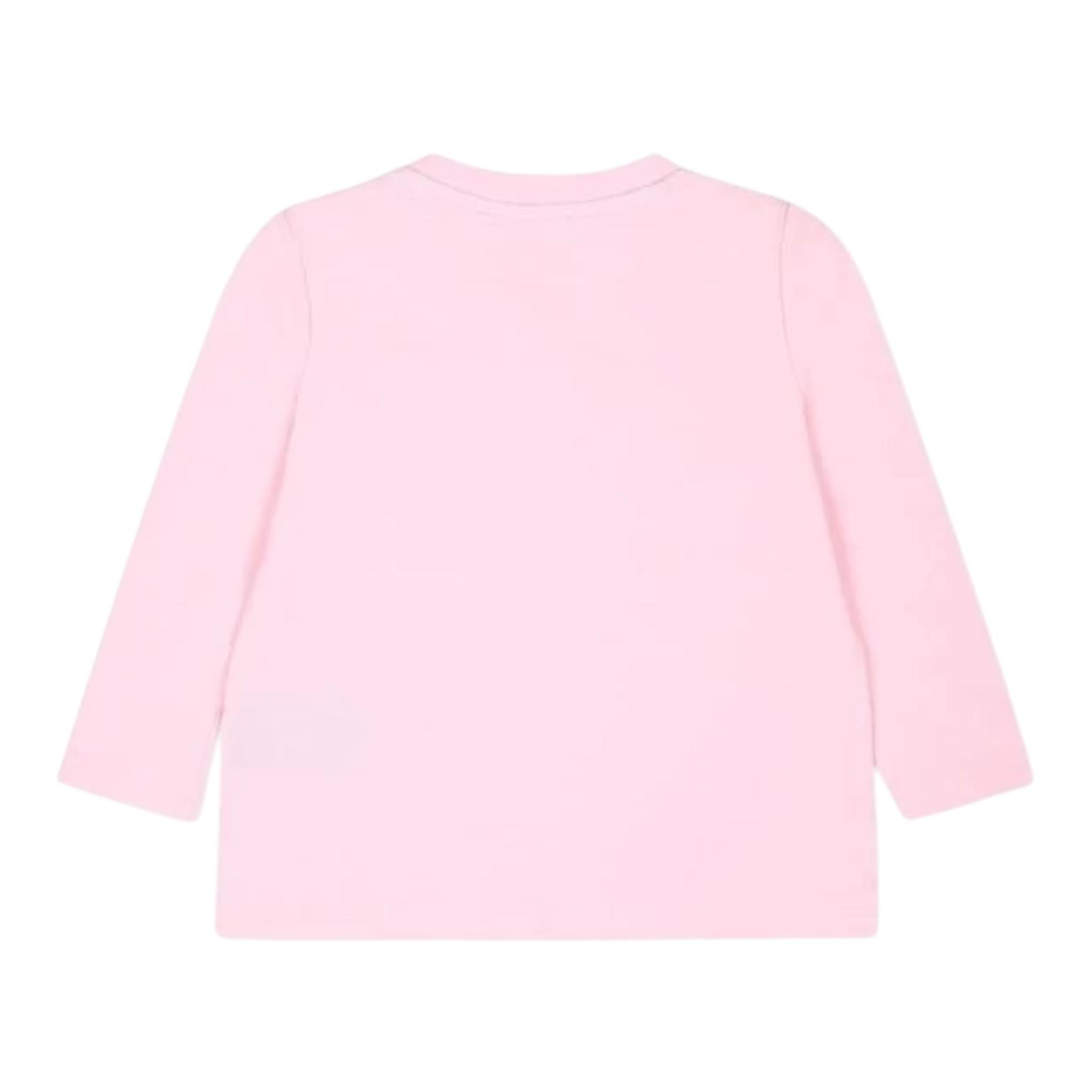 John Richmond Shirt Girocollo Tinta Unita con Stampa per Bambina RIA24054TS ROSA JOHN RICHMOND 