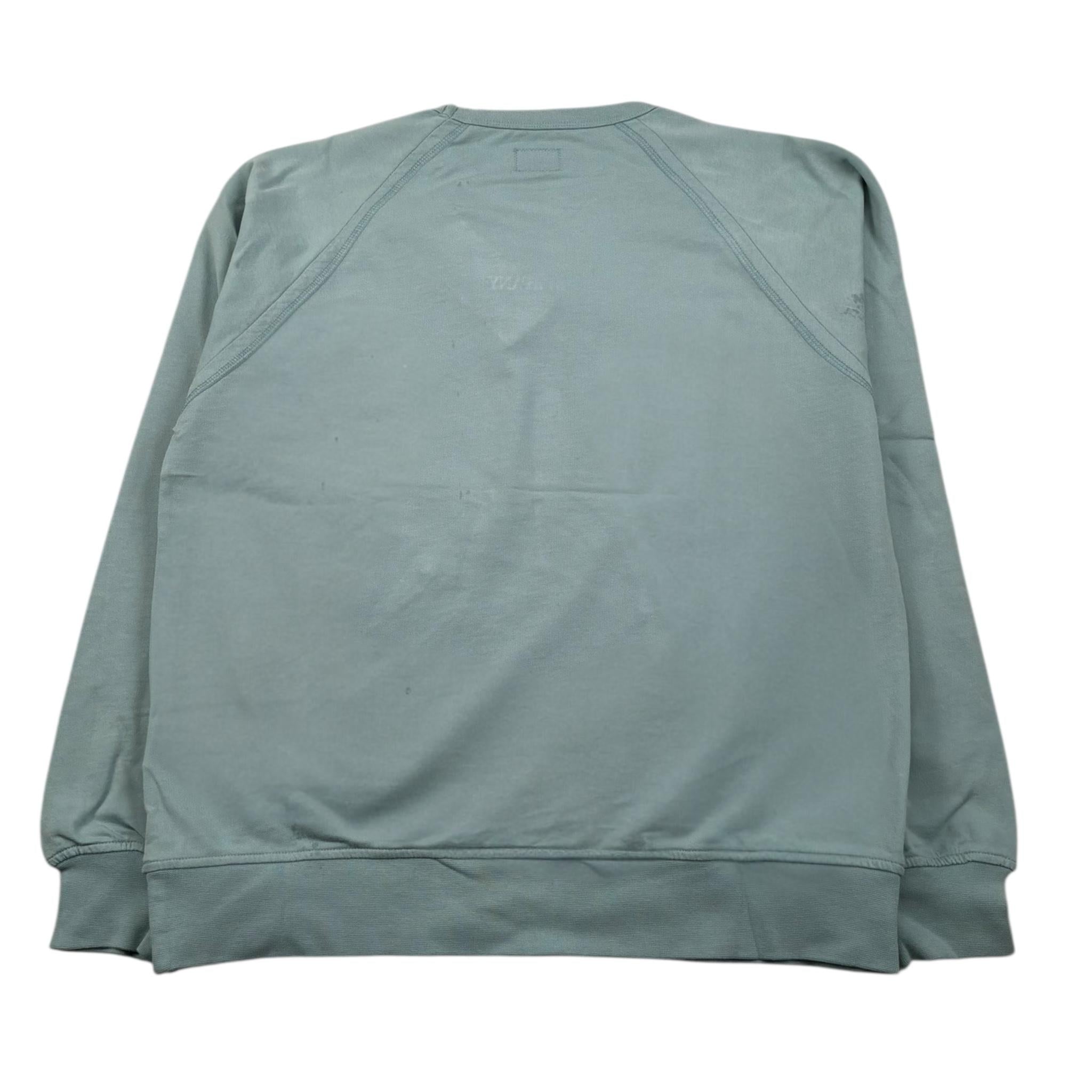 C.P. Company Felpa Chiusa Girocollo Tinta Unita per Bambino CUF015 VERDE ACQUA C.P. COMPANY 