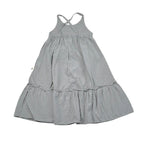 Petit Indi Abito Tinta Unita con Applicazioni per Bambina SS25BK6651X GRIGIO PETIT INDI 