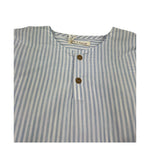 Zhoe & Tobiah Camicia Manica Lunga Fantasia A Righe per Bambino STP6M BIANCO/AZZURRO ZHOE & TOBIAH 