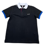Sun68 Polo Mezza Manica Tinta Unita per Bambino CPA35316 NERO SUN68 