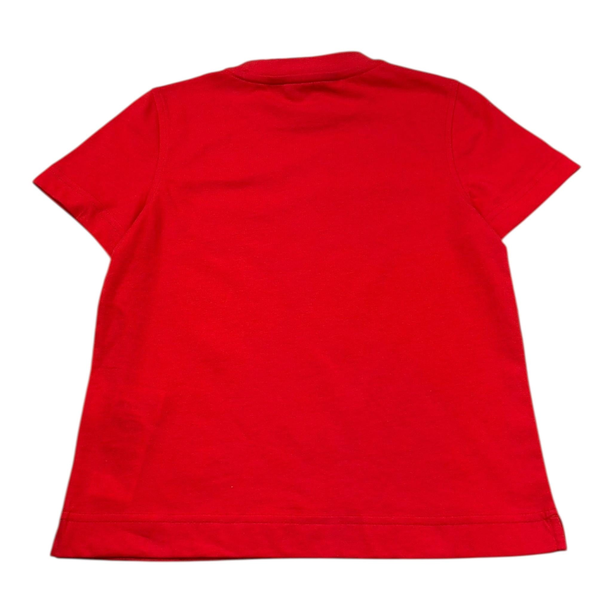 K-Way T-Shirt Girocollo Tinta Unita con Stampa per Bambino K2151LW ROSSO K-WAY 