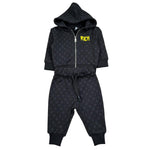 John Richmond Completo 2 Pezzi Felpa-Pantaloni per Neonato RIP26116CF NERO JOHN RICHMOND 