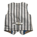 Daniele Alessandrini Gilet tinta unita con Fantasia A Righe Beige per Neonato 1296B0824 BEIGE DANIELE ALESSANDRINI 