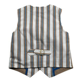 Daniele Alessandrini Gilet tinta unita con Fantasia A Righe Beige per Neonato 1296B0824 BEIGE DANIELE ALESSANDRINI 