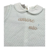 Marlu' Pagliaccetto Mezza Manica Tinta Unita per Neonato EB5415 BIANCO MARLU' 