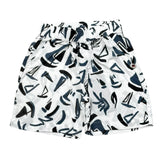 Please Bermuda Tinta Unita con Stampa per Bambino RE81364B71J BIANCO PLEASE 