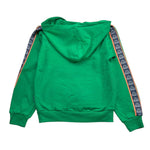 KAPPA felpa tinta unita con zip e cappuccio Verde per Bambino 371X4ZW VERDE KAPPA 