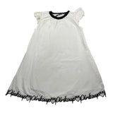 Pinko Abito Mezza Manica tinta unita Bianco per Bambina 033510 BIANCO PINKO 
