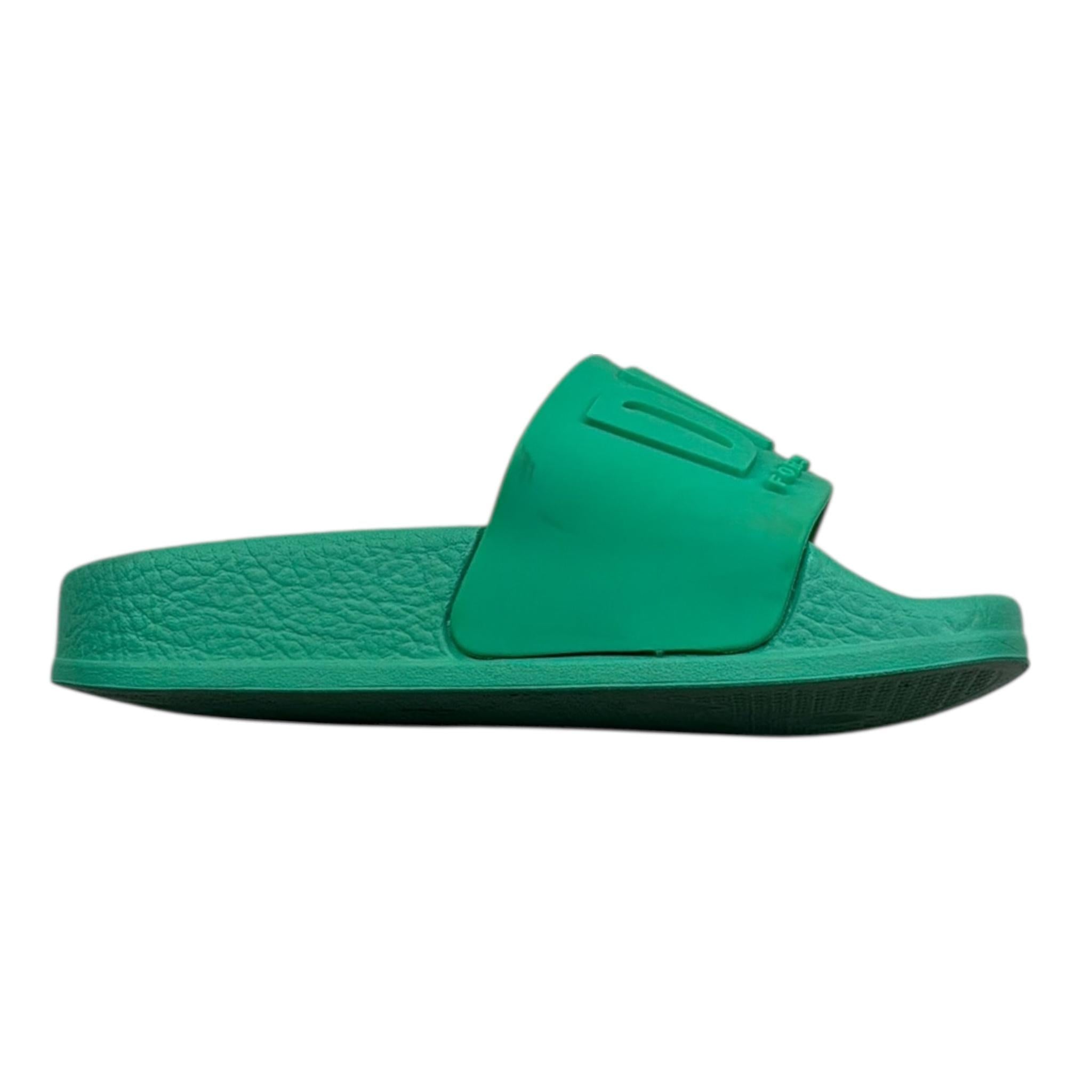 Diesel Ciabatta Tinta Unita con Logo per Bambino CIAB VERDE DIESEL 