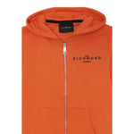 John Richmond Felpa Tinta Unita con Zip E Cappuccio per Bambino RBP25004FEJX ARANCIONE JOHN RICHMOND 