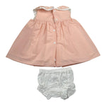 Valentina Bebes Set Abito-Coulotte Tinta Unita per Bambina LOVE9J PESCA VALENTINA BEBES 