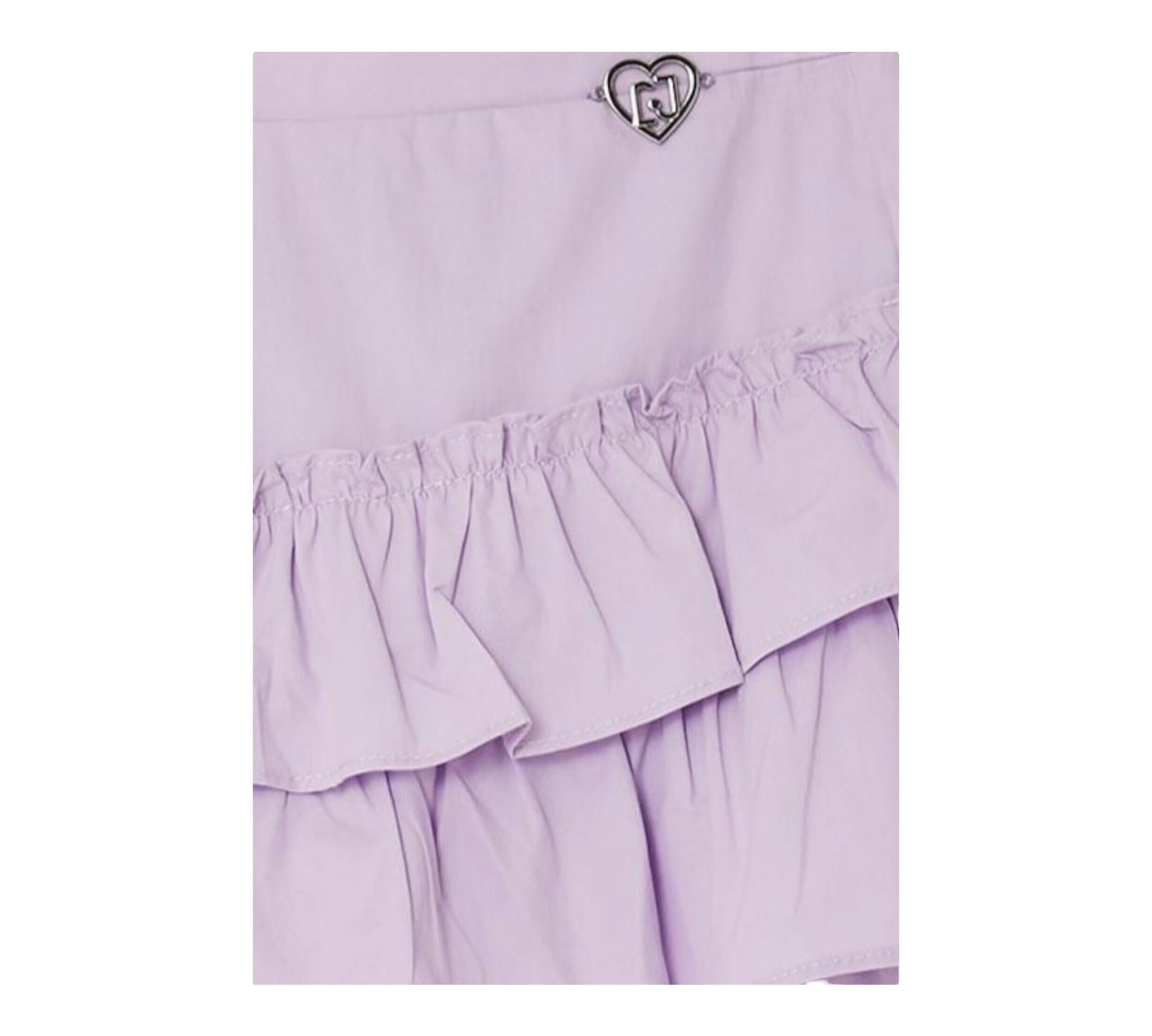 Liu Jo Short Tinta Unita Modello Gonna per Bambina KA5125XX LILLA LIU JO 