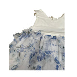 Please Abito Giromanica Tinta Unita Gonna Tulle per Neonata AB2729G73 PANNA PLEASE 