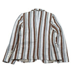 Over-D Giacca Bicolore con Fantasia A Righe per Bambino OK715GC BIANCO/MARRONE OVER-D 