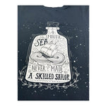 Monnalisa T-Shirt Girocollo Tinta Unita con Stampa per Bambino 253603 BLU MONNALISA 