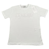 Dondup T-Shirt Girocollo Tinta Unita con Stampa per Bambina DMTS037XXX BIANCO DONDUP 