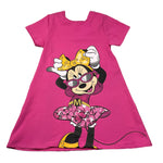 Emc Abito Tinta Unita con Stampa 'Minnie' per Bambina WA0033 FUXIA EMC 