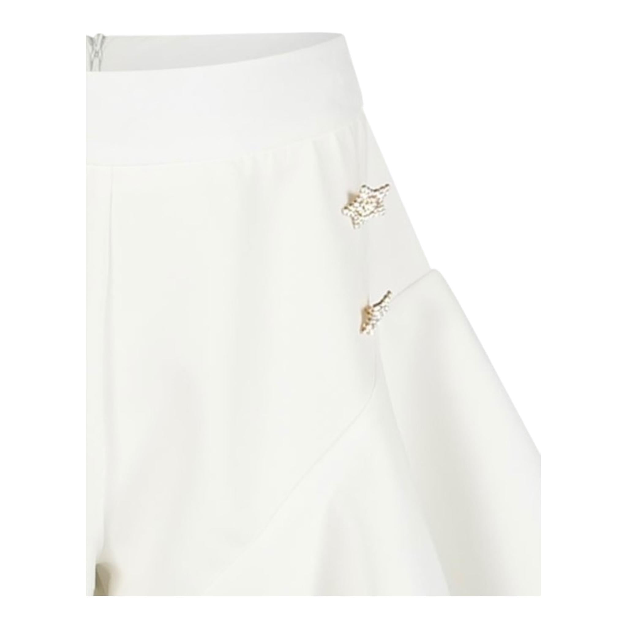 Marc Ellis Short Tinta Unita Modello Gonna per Bambina JMJSO16489 BIANCO MARC ELLIS 