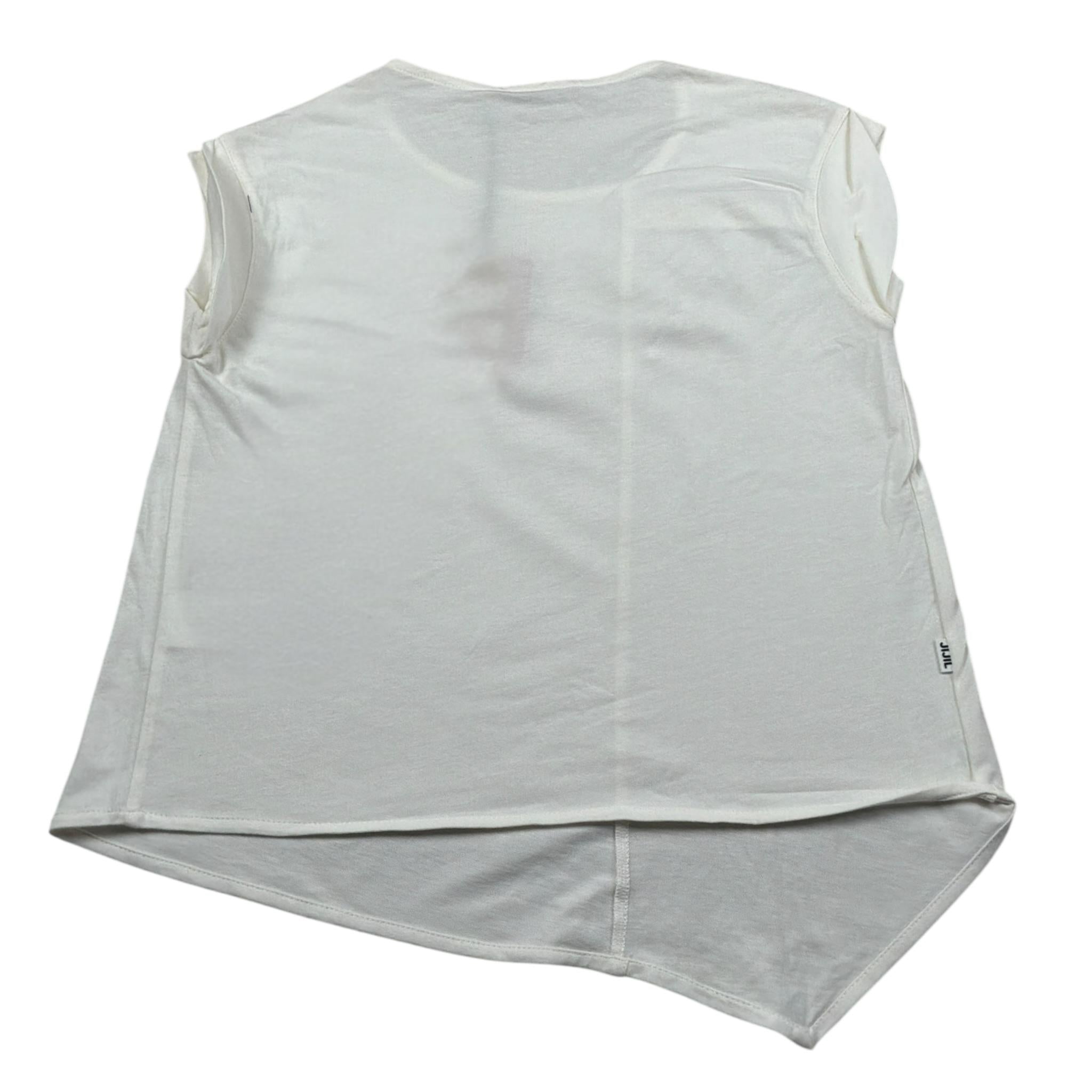 Jijil T-Shirt Girocollo tinta unita con Applicazioni Bianco per Bambina JJE23TS038 BIANCO JIJIL 