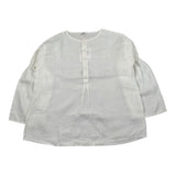 Il Gufo Camicia Manica Lunga Tinta Unita per Bambina P25CL253L6006X PANNA IL GUFO 