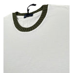 Emanuel Pris T-Shirt Girocollo Tinta Unita con Profili In Contrasto per Bambino ETS3139R BIANCO EMANUEL PRIS 