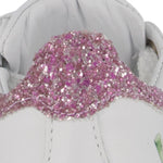 Monnalisa Sneakers Tinta Unita con Lacci E Stampa per Bambina 8EC020 BIANCO MONNALISA 