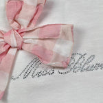 Miss Blumarine Coperta Tinta Unita con Ruches per Neonata MBL2394 BIANCO MISS BLUMARINE 