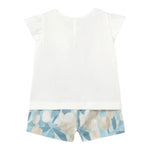 Mayoral Completo 2 Pezzi T-Shirt-Shorts per Neonata 1237 BIANCO MAYORAL 
