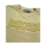 Just Cavalli T-Shirt Girocollo Tinta Unita con Stampa per Bambino JGP26014TS GIALLO JUST CAVALLI 