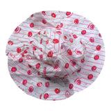 Moschino Cappello Tinta Unita con Fantasia A Righe per Neonata MDX028 BIANCO MOSCHINO 