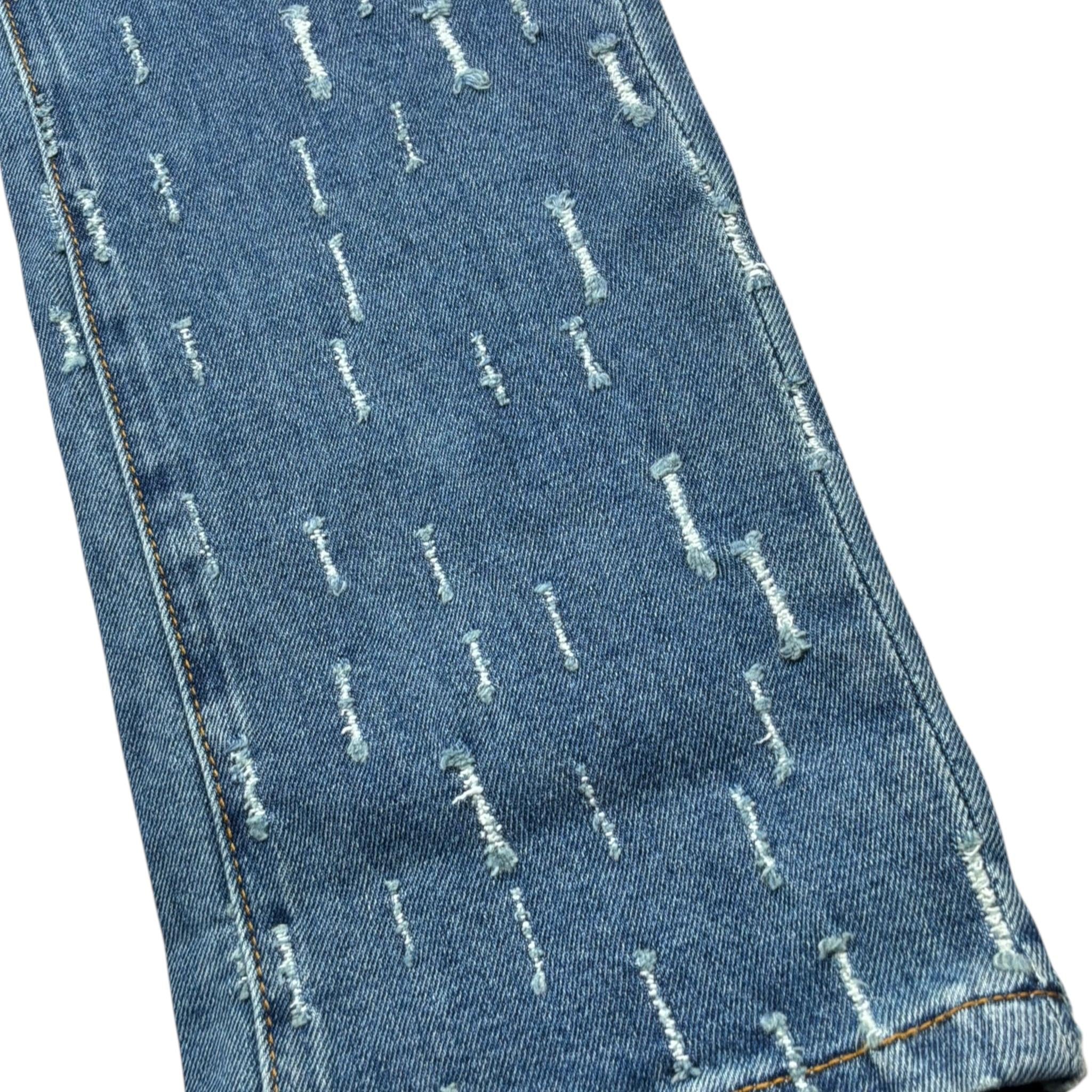 Daniele Alessandrini Jeans Tinta Unita con Strappi per Bambino 1235PD00257X BLU DANIELE ALESSANDRINI 
