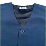Damper Dan Gilet tinta unita Blu per Bambino D72650 BLU DAMPER DAN 