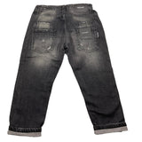 PATRIOT jeans tinta unita con strappi Nero per Bambino PB4F2WPBK19 NERO PATRIOT 