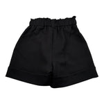 Lu Lu By Miss Grant Short Tinta Unita con Elastico In Vita per Bambina LL3427 NERO LU LU BY MISS GRANT 
